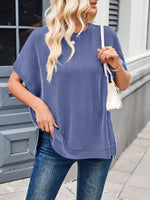 To the Nines Ribbed Dolman Top