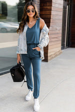 Elsie Drawstring Sleeveless Jumpsuit