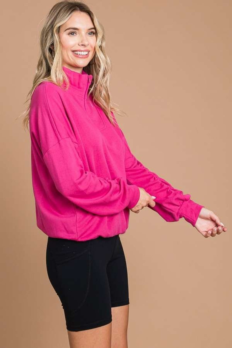 Bright & Sunny Quarter Zip Pullover