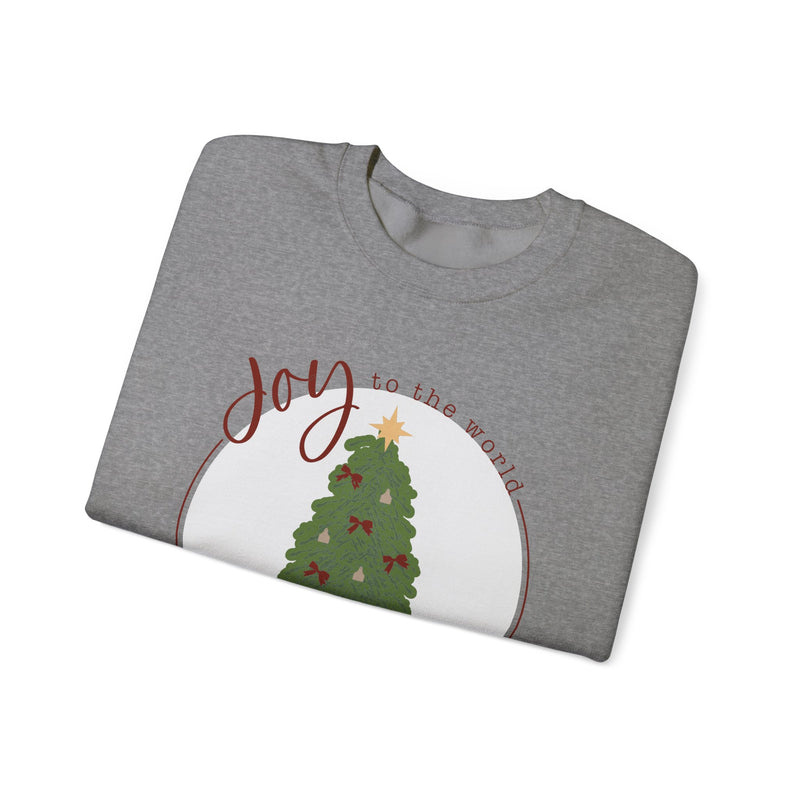 Joy to the World Cattle Tag Crewneck Sweatshirt