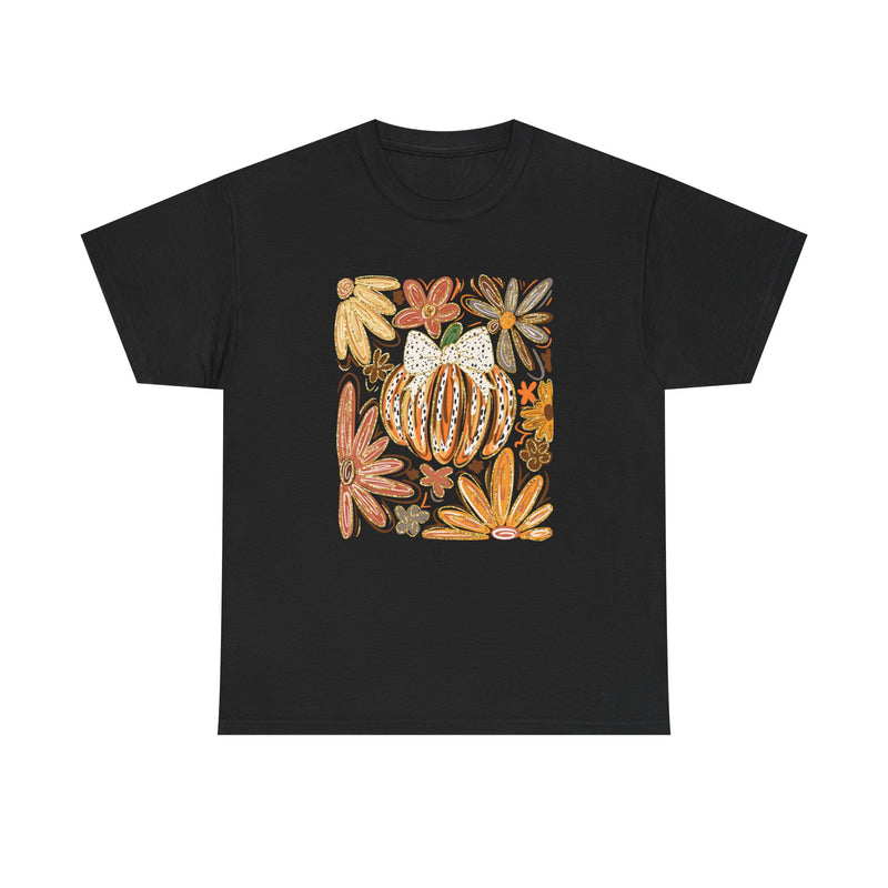 Abstract Autumn Floral Tee