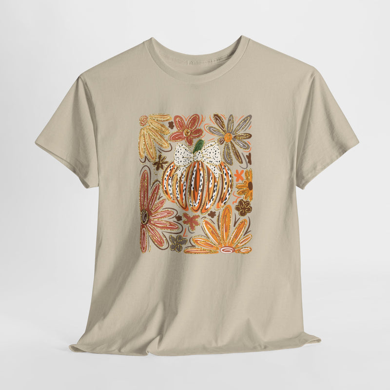 Abstract Autumn Floral Tee
