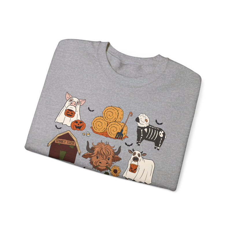 Farm Halloween 9 Square Sweatshirt
