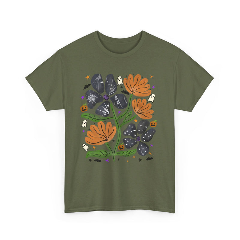 Chic Floral Halloween Tee