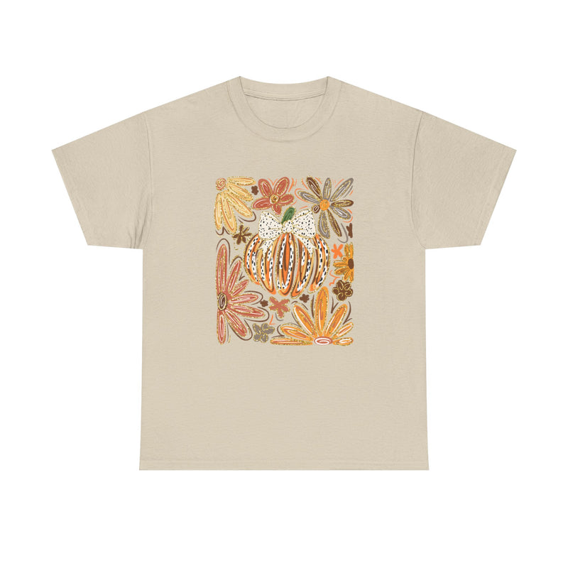Abstract Autumn Floral Tee