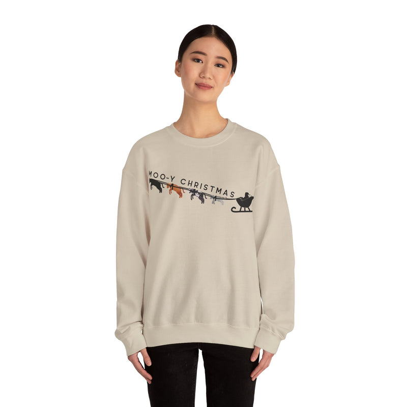 Moo-y Christmas Crewneck Sweatshirt