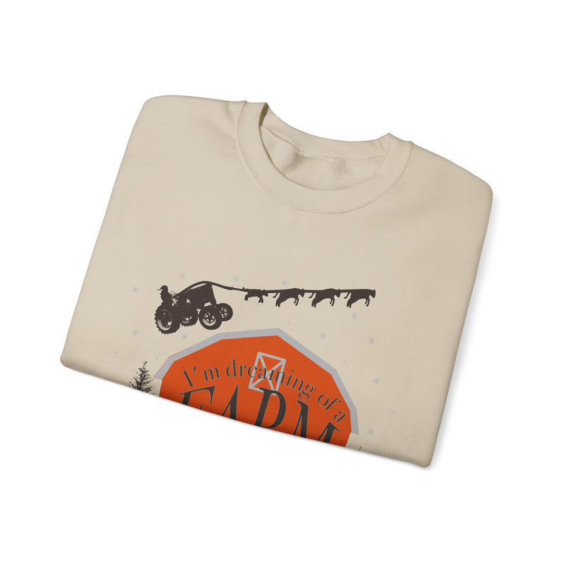 Dreaming of a Farm Christmas Crewneck Sweatshirt