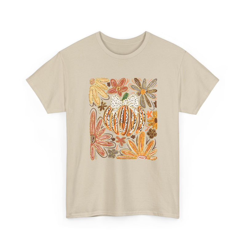Abstract Autumn Floral Tee