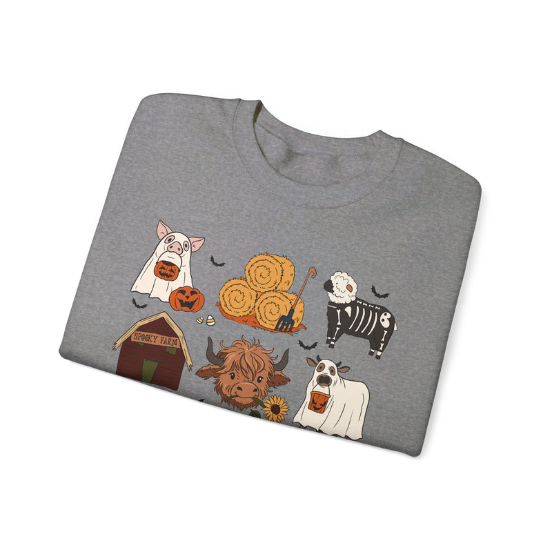Farm Halloween 9 Square Sweatshirt
