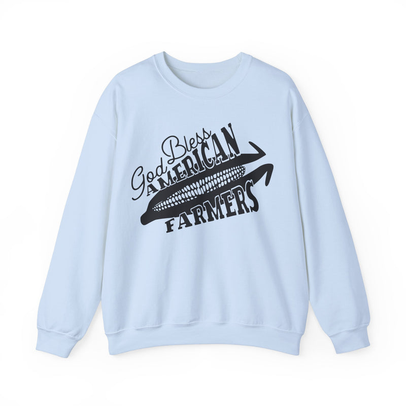 God Bless American Farmers Crewneck Sweatshirt
