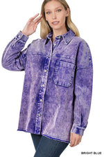 OVERSIZED PREMIUM VINTAGE WASHED CORDUROY SHACKET
