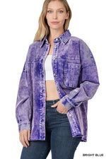 OVERSIZED PREMIUM VINTAGE WASHED CORDUROY SHACKET