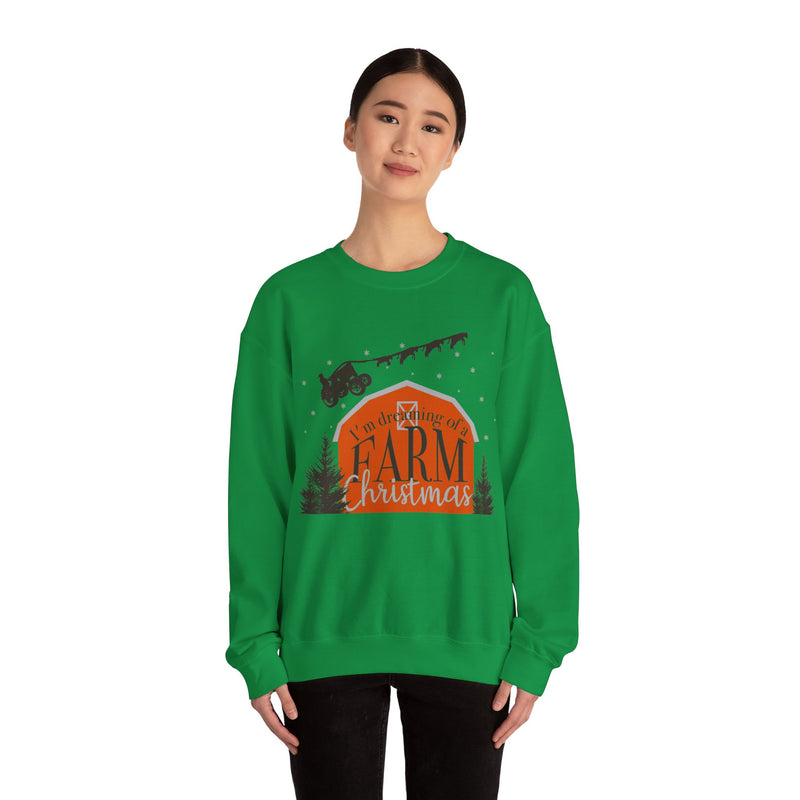 Dreaming of a Farm Christmas Crewneck Sweatshirt