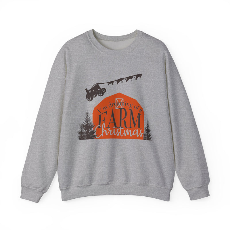 Dreaming of a Farm Christmas Crewneck Sweatshirt