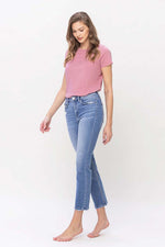 High Rise Slim Straight Jeans