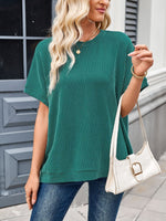 To the Nines Ribbed Dolman Top