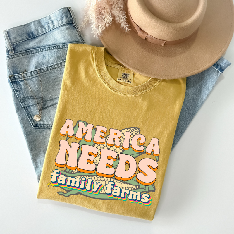 America Needs Family Farms Tee