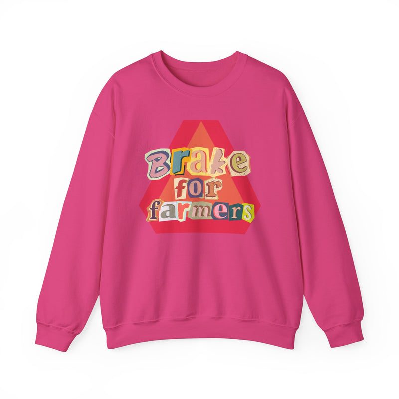 Brake for Farmers Crewneck Sweatshirt