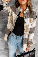Plaid to Meet You Buttoned Pocketed Shacket