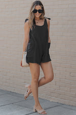 Take the Night Off Tie Shoulder Romper