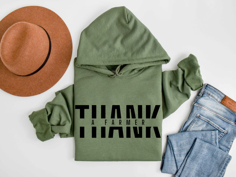 Thank a Farmer Hooded Sweatshirt