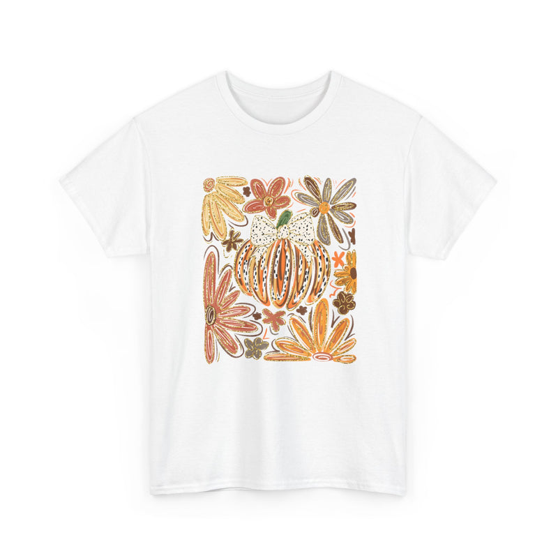 Abstract Autumn Floral Tee