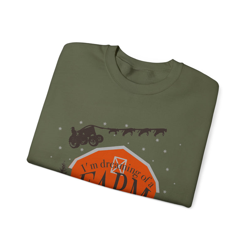 Dreaming of a Farm Christmas Crewneck Sweatshirt