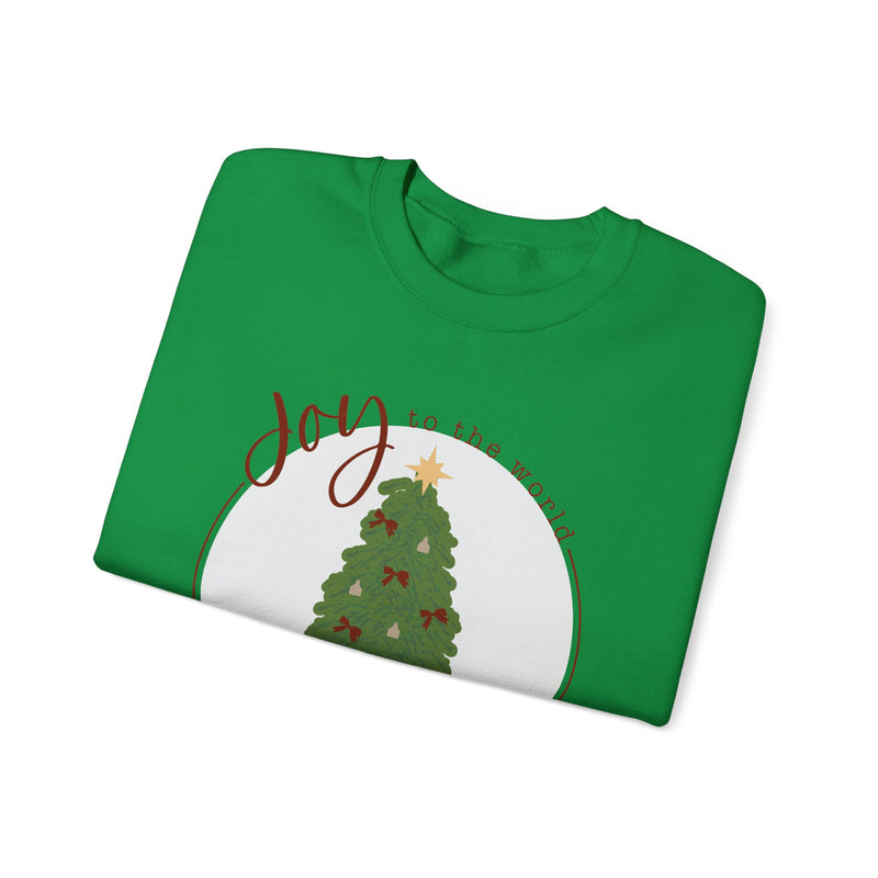 Joy to the World Cattle Tag Crewneck Sweatshirt