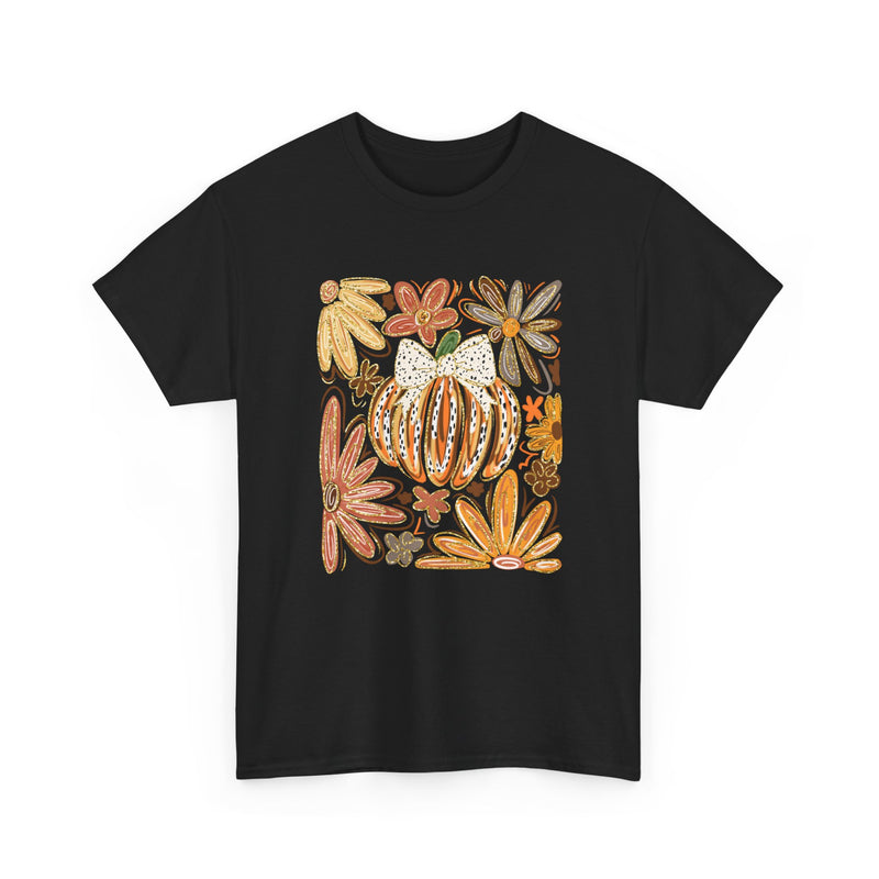 Abstract Autumn Floral Tee