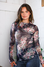 In a Dark Romance Sheer Blouse