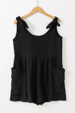 Take the Night Off Tie Shoulder Romper