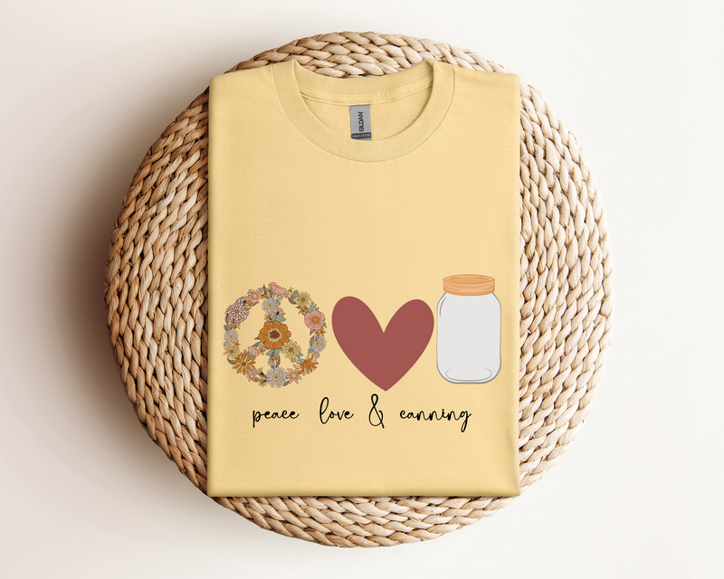 Peace Love & Canning Tee