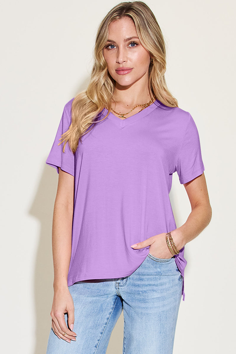 Basic Bae Bamboo V-Neck Tee | Summer Edit
