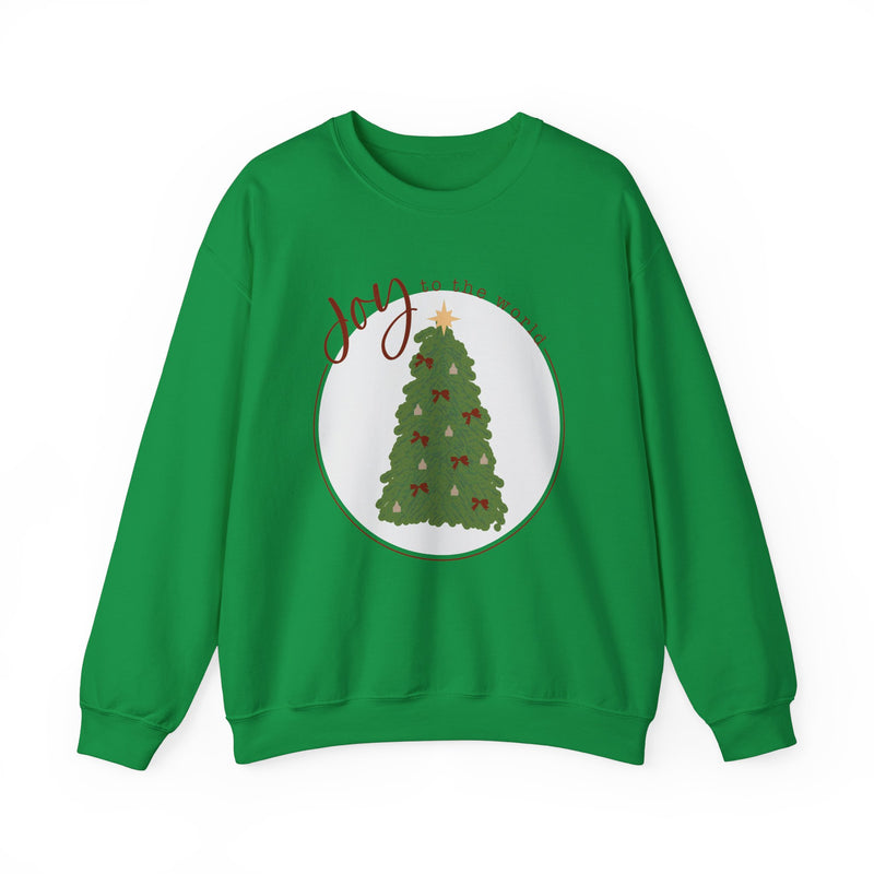 Joy to the World Cattle Tag Crewneck Sweatshirt