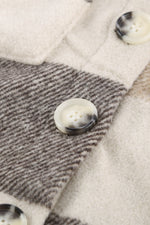 Plaid to Meet You Buttoned Pocketed Shacket