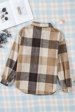 Plaid to Meet You Buttoned Pocketed Shacket