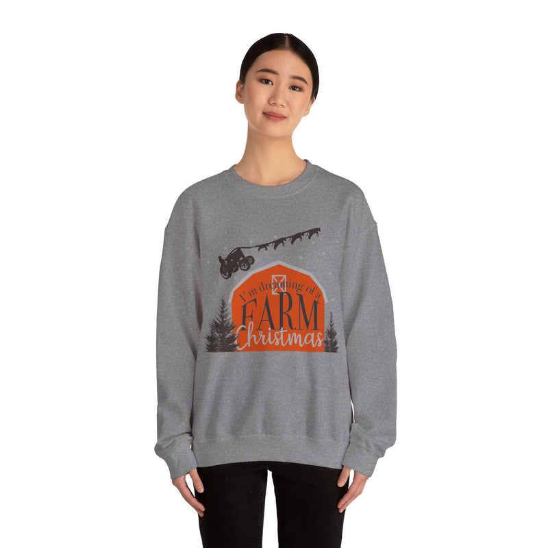 Dreaming of a Farm Christmas Crewneck Sweatshirt