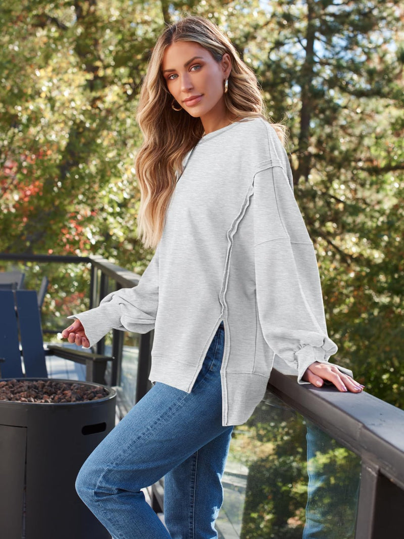 Kicking It Off Reverse Seam Pullover