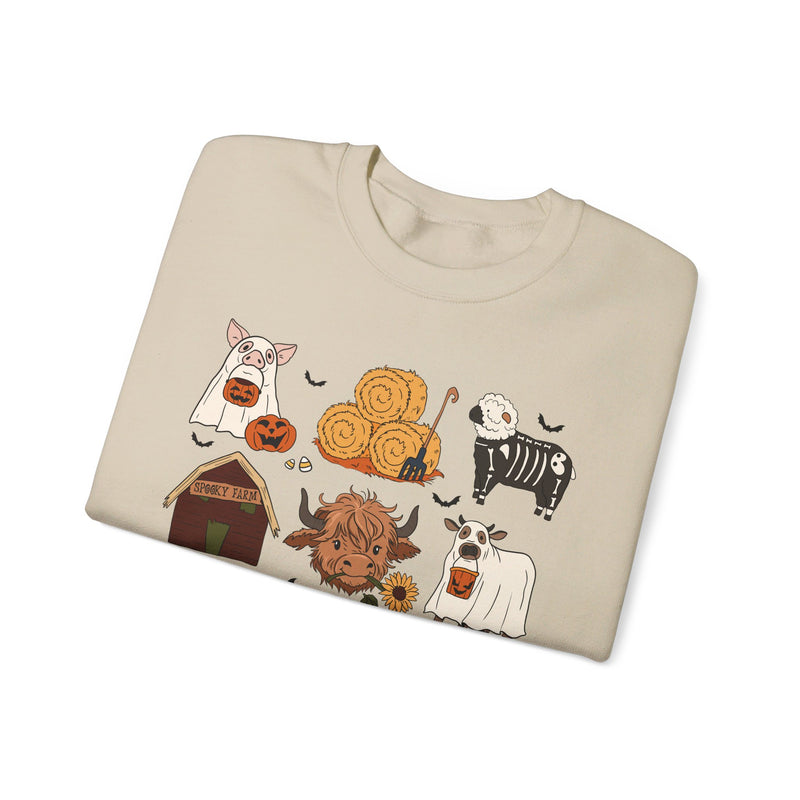 Farm Halloween 9 Square Sweatshirt