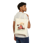 Santa on a Tractor Tote Bag