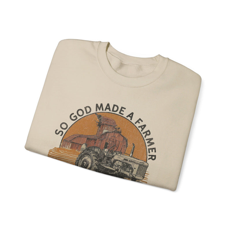 So God Made a Farmer Sweatshirt