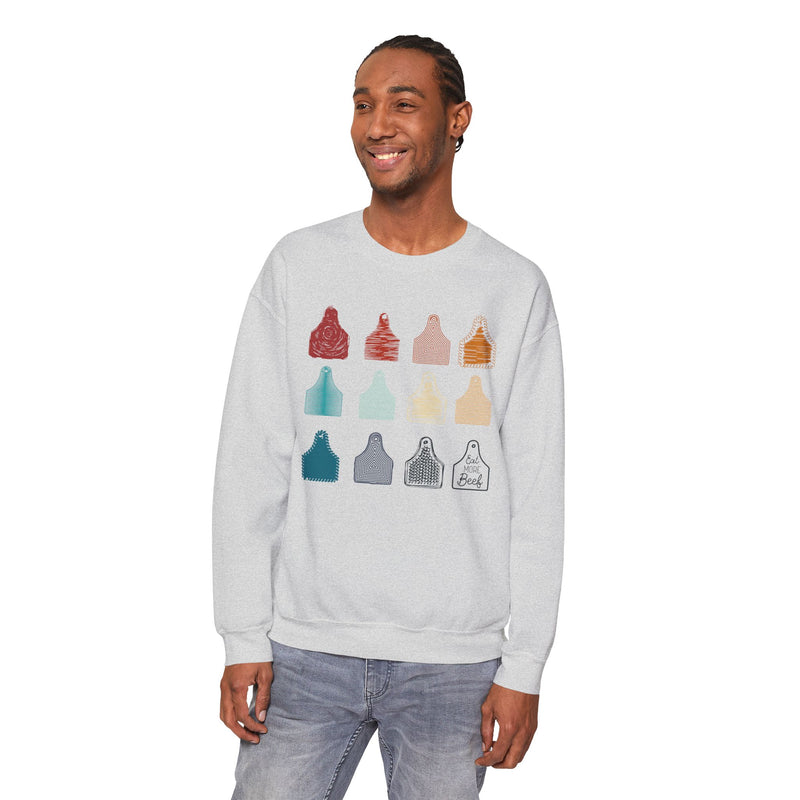 CLEAROUT Ear Tag Sweatshirt in Multi