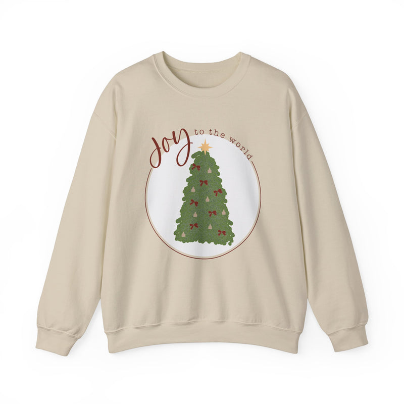 Joy to the World Cattle Tag Crewneck Sweatshirt