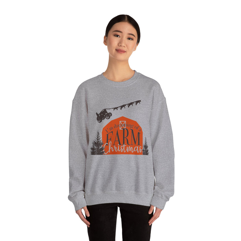 Dreaming of a Farm Christmas Crewneck Sweatshirt