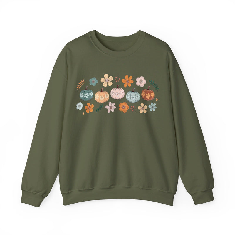 Floral Pumpkin Sweatshirt