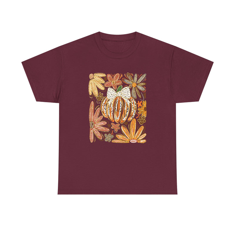 Abstract Autumn Floral Tee