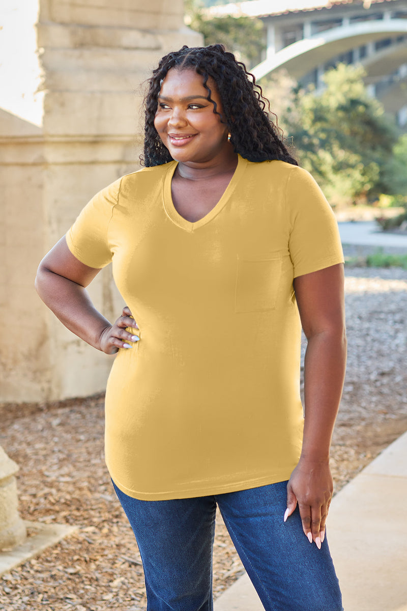 Bamboo V-Neck Pocket Tee