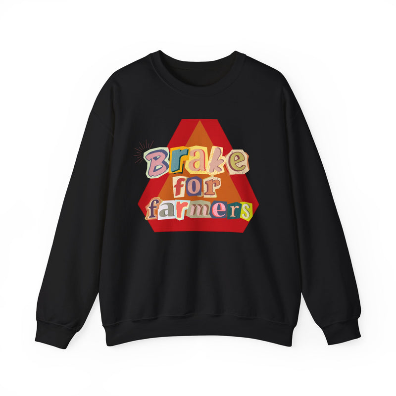 Brake for Farmers Crewneck Sweatshirt