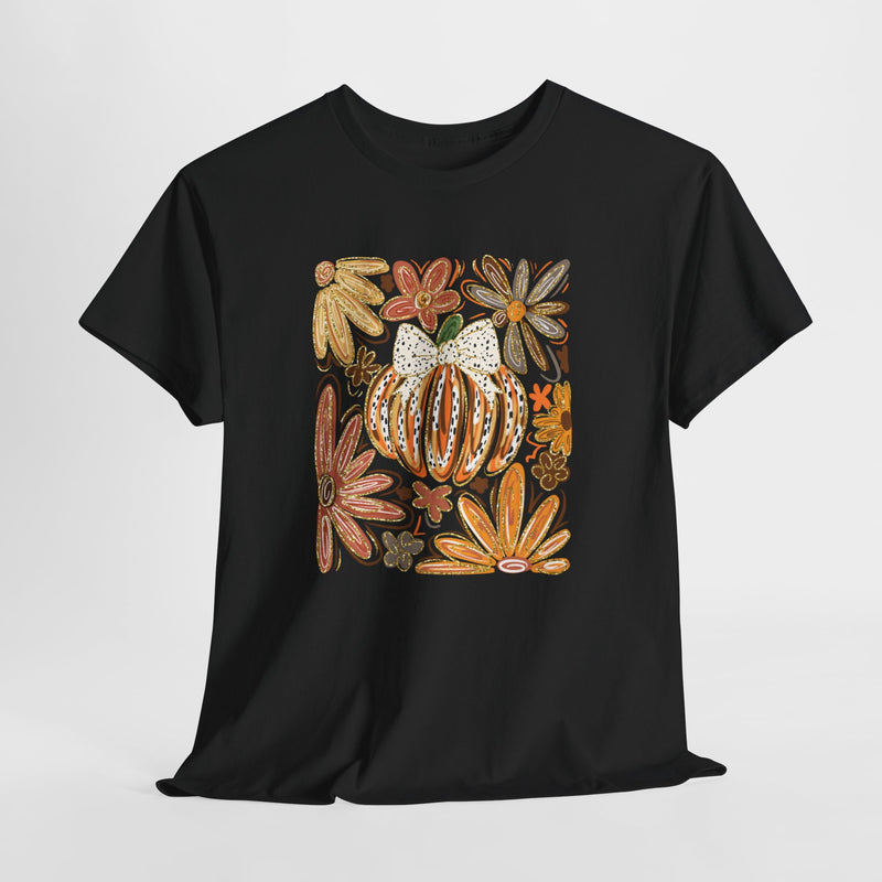 Abstract Autumn Floral Tee
