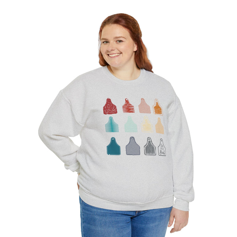 CLEAROUT Ear Tag Sweatshirt in Multi